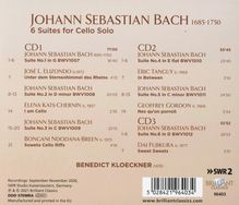 Johann Sebastian Bach (1685-1750): Cellosuiten BWV 1007-1012, 3 CDs