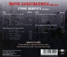 Dmitri Schostakowitsch (1906-1975): Streichquartette Vol.3, 2 CDs