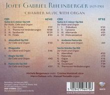 Josef Rheinberger (1839-1901): Suite für Violine,Cello &amp; Orgel op.149, 2 CDs