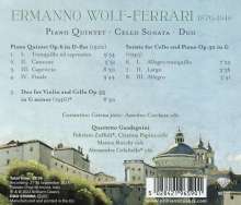 Ermanno Wolf-Ferrari (1876-1948): Klavierquintett Des-Dur op.6, CD