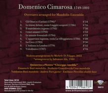 Domenico Cimarosa (1749-1801): Ouvertüren arrangiert für Mandolinenensemble, CD