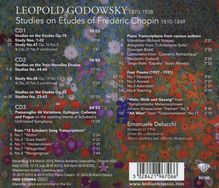 Leopold Godowsky (1870-1938): Sämtliche Studien über die Etüden von Chopin, 3 CDs