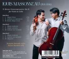Louis Massonneau (1766-1848): Duos Concertante op.9 Nr.1-3 für Violine &amp; Cello, CD