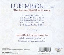 Luis Mison (1727-1776): Flötensonaten Nr.1-5 "Sevillian Flute Sonatas", CD