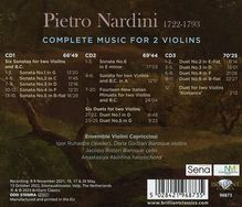 Pietro Nardini (1722-1793): Sämtliche Werke für 2 Violinen, 3 CDs