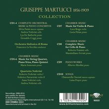 Giuseppe Martucci (1856-1909): Martucci Collection (Orchesterwerke, Klavierkonzerte, Kammermusik, Klavierwerke, Lieder), 10 CDs