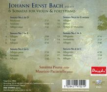 Johann Ernst Bach (1722-1777): Sonaten für Violine &amp; Klavier Nr.1-6, CD