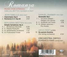 Orchestra Orfeo - Romanza (Music for Strings), CD