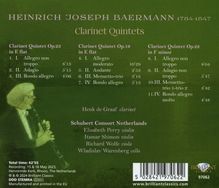 Heinrich Josef Baermann (1784-1847): Klarinettenquintette opp.19,22,23, CD