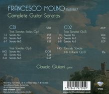 Francesco Molino (1775-1847): Sonaten für Gitarre, 2 CDs