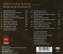 Sebastian Raval (1550-1604): Ricercari &amp; Canzonette, CD