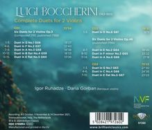 Luigi Boccherini (1743-1805): Sämtliche Duos für 2 Violinen, 3 CDs