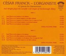Cesar Franck (1822-1890): 63 Stücke für Harmonium, 2 CDs