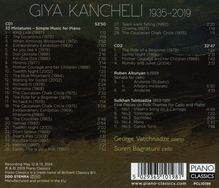 Giya Kancheli (1935-2019): 33 Miniaturen für Klavier - Simple Music, CD