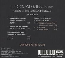 Ferdinand Ries (1784-1838): Ries:Grande Sonata Fantasia"L'Infortunee",Fantasie, CD