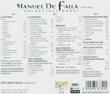 Manuel de Falla (1876-1946): Orchesterwerke, 3 CDs