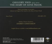 Grigori Frid (1915-2012): Das Tagebuch der Anne Frank, CD