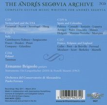 Ermanno Brignolo - The Andres Segovia Archive (Complete Guitar Music Written For Andres Segovia), 7 CDs