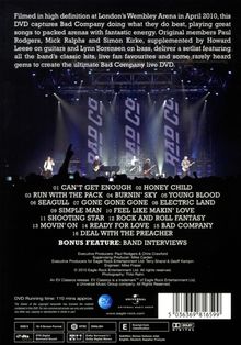 Bad Company: Live At Wembley 2010 (EV Classics), DVD