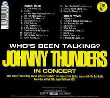 Johnny Thunders: Who's Been Talking, 2 CDs