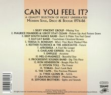 Can You Feel It? - A Quality Selection Of Highly Underrated Modern Soul, Disco &amp; Boogie 1976 - 1986, CD