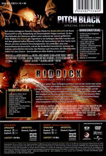 Pitch Black / Riddick, 2 DVDs