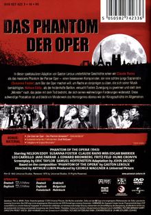 Das Phantom der Oper (1943), DVD