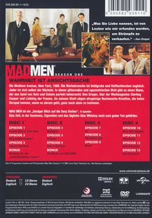 Mad Men Season 1, 4 DVDs
