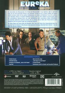Eureka Season 5 (finale Staffel), 5 DVDs