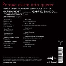 Marina Viotti - Pourque existe otro querer (French &amp; Hispanoc Romances for Voice &amp; Guitar), CD