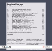 Cyrille Dubois &amp; Ensemble ArteCombo - Broadway Rhapsody, CD