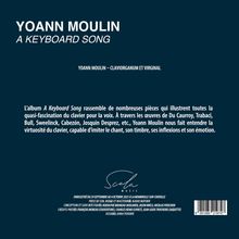 YOANN MOULIN - A KEYBOARD SONG. YOANN MOULIN – CLAVIORGANUM ET VIRGINAL. Dunkler Hintergrund, Scala Music Logo.