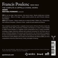 Francis Poulenc (1899-1963): "The Complete A Cappella Choral Works" von Aedes, Leitung Mathieu Romano.