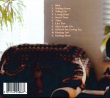 Trackliste: 1. Blink 2. Waiting Game 3. Telling Me ... 11. Resting Blues. Unscharfes Wohnzimmer mit Topfpflanze.