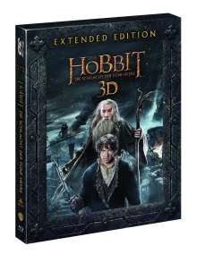Der Hobbit: Die Schlacht der fünf Heere (Extended Edition) (3D &amp; 2D Blu-ray), 5 Blu-ray Discs