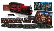 Harry Potter Complete Collection (8 Filme) (Jubiläums-Sammleredition Hogwarts Express) (Ultra HD Blu-ray &amp; Blu-ray), 8 Ultra HD Blu-rays und 17 Blu-ray Discs