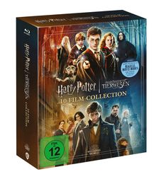 Wizarding World (Harry Potter &amp; Phantastische Tierwesen) (10-Film Collection) (Jubiläumsedition) (Blu-ray), 11 Blu-ray Discs