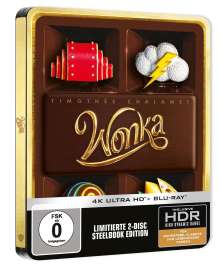 Wonka (Ultra HD Blu-ray &amp; Blu-ray im Steelbook), 1 Ultra HD Blu-ray und 1 Blu-ray Disc
