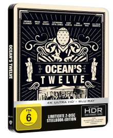 Ocean's Twelve (Ultra HD Blu-ray &amp; Blu-ray im Steelbook), 1 Ultra HD Blu-ray und 1 Blu-ray Disc
