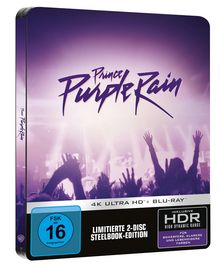Purple Rain (Ultra HD Blu-ray &amp; Blu-ray im Steelbook), 1 Ultra HD Blu-ray und 1 Blu-ray Disc