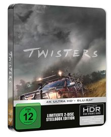 Twisters (Ultra HD Blu-ray &amp; Blu-ray im Steelbook), 1 Ultra HD Blu-ray und 1 Blu-ray Disc