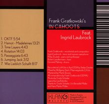 Albumtitel: "IN CAHOOTS" von Frank Gratkowski. Liedtitel und Laufzeiten: 1. OKTF 5:54, 2. Hainot - Madeleines 13:21.