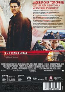 Jack Reacher: Kein Weg zurück, DVD