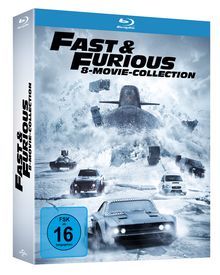 Fast &amp; Furious (8-Movie Collection) (Blu-ray), 8 Blu-ray Discs