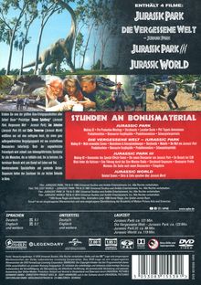 Jurassic Park 4-Movie-Collection, 4 DVDs