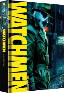 Watchmen - Die Wächter (Ultimate Cut) (Limitierte Büsten Edition) (Ultra HD Blu-ray &amp; Blu-ray im Mediabook), 1 Ultra HD Blu-ray, 2 Blu-ray Discs und 2 DVDs