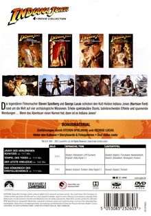 Indiana Jones 1-4, 4 DVDs