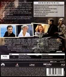 Der talentierte Mr. Ripley (Blu-ray), Blu-ray Disc