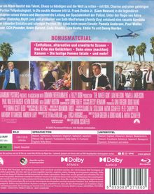 "BONUSMATERIAL: Entfallene, alternative und erweiterte Szenen. Oben: blauer Himmel mit Helikopter; unten: Filmszenen."