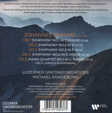 Johannes Brahms (1833-1897): Symphonien Nr.1-4, 5 CDs